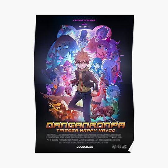 Discover DANGANRONPA 10th Anniversary Movie Poster Premium Matte Vertical Poster