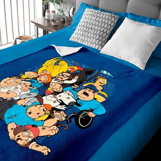Discover Vintage Y2K Family Guy Fight Scene Baby Blankets
