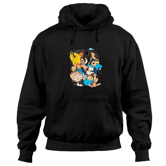 Discover Vintage Y2K Family Guy Fight Scene Hoodies