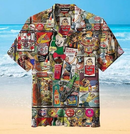 Discover Soda Pop Hawaiian Shirt, Vintage Hawaiian Shirt
