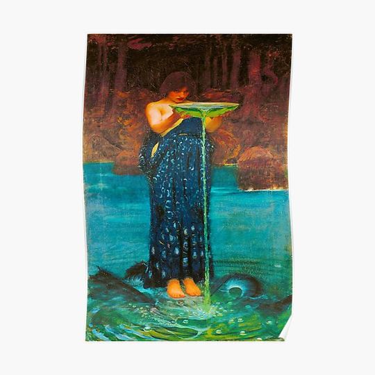 Discover HD Circe Invidiosa by John William Waterhouse Premium Matte Vertical Poster
