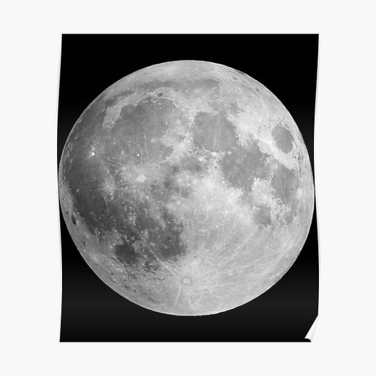 Discover Full moon Premium Matte Vertical Poster
