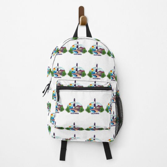 Discover California lighthouse beach summer   Backpack