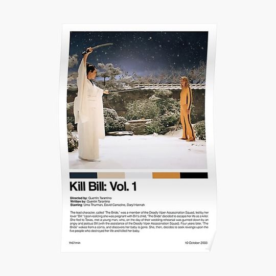 Discover Kill Bill Vol 1 Movie Premium Matte Vertical Poster
