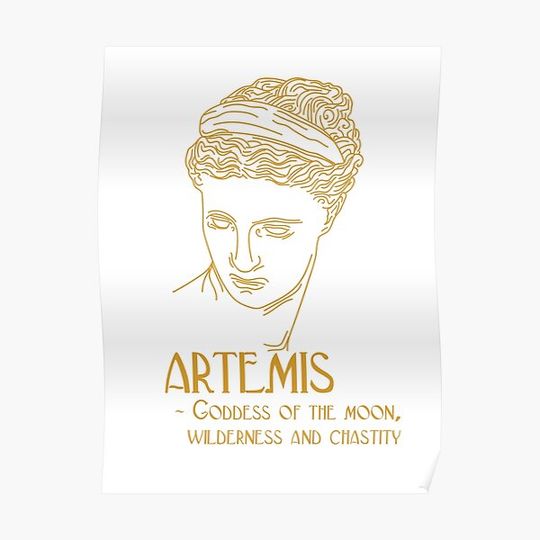 Discover The Greek Goddess Artemis Premium Matte Vertical Poster