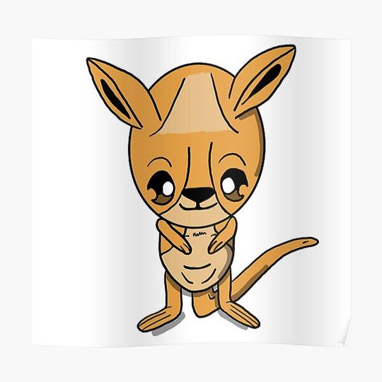 Discover Bounce, Bounce, Kangaroo! Premium Matte Vertical Poster