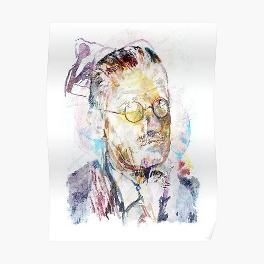 Discover James Joyce Portrait Premium Matte Vertical Poster