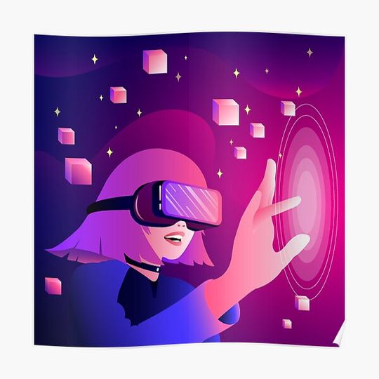 Discover amazing VR game Premium Matte Vertical Poster