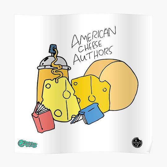 Discover American Cheese Authors Premium Matte Vertical Poster