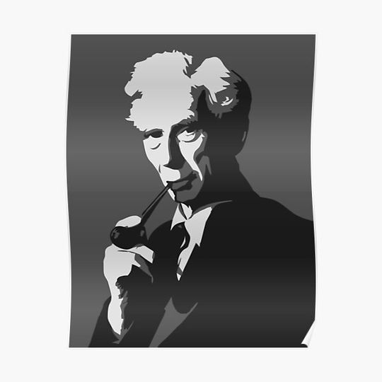Discover Bertrand Russell (gray) Premium Matte Vertical Poster