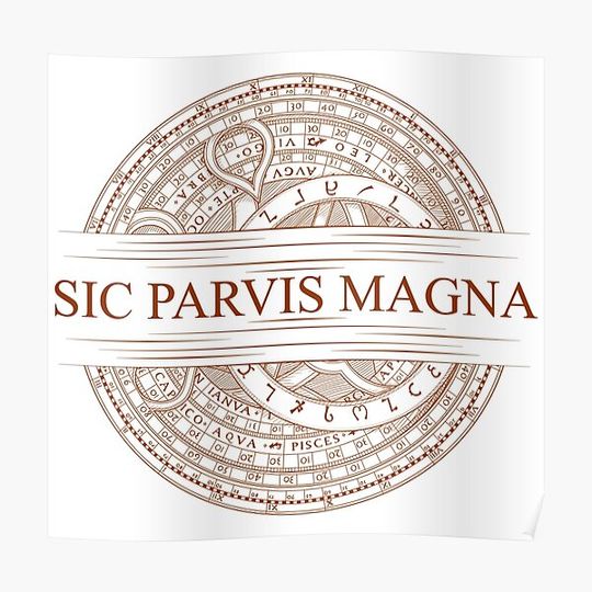 Discover Sic Parvis Magna - Uncharted Premium Matte Vertical Poster