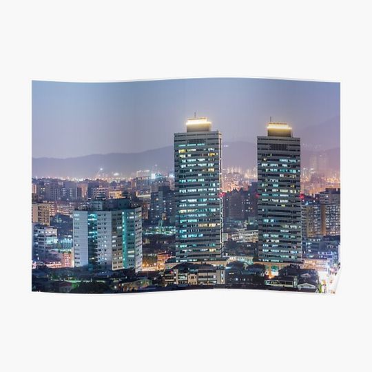 Discover Taipei Time Premium Matte Vertical Poster