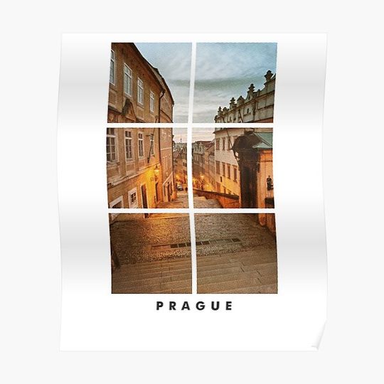 Discover Prague Czech Republic Premium Matte Vertical Poster