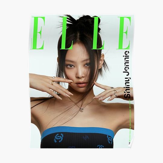 Discover Jennie ELLE Korea 2022 Premium Matte Vertical Poster