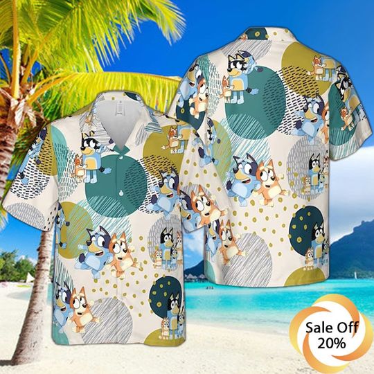 Discover BlueyDad Hawaiian Shirt, BlueyDad Shirt, BlueyDad Dad Shirt