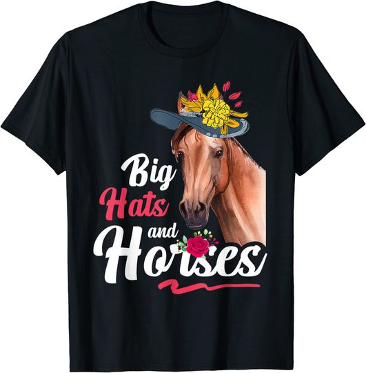 Discover Women Talk Derby to me | Big Hats and Horses | Horse Racing T-Shirt