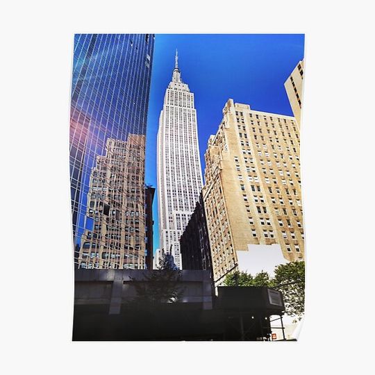 Discover Empire State Building, New York Premium Matte Vertical Poster