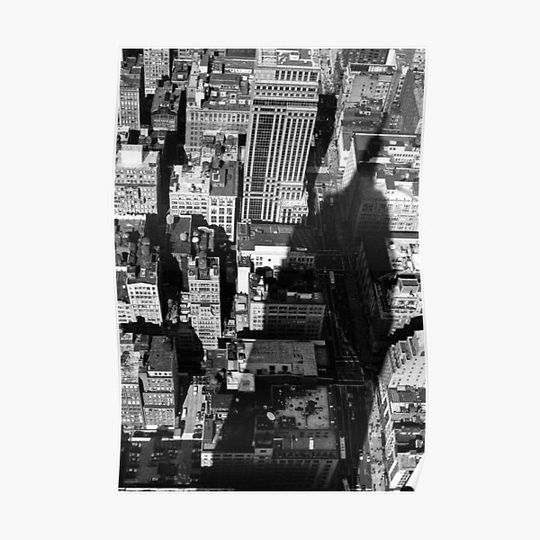 Discover EMPIRE STATE BUILDING SHADOW Premium Matte Vertical Poster