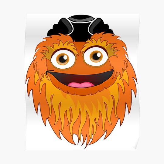 Discover Gritty Mascot Face Premium Matte Vertical Poster