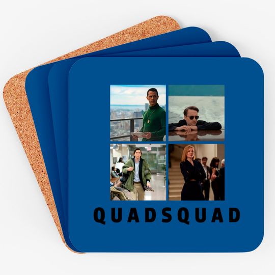 Discover Quad Squad Succession Coasters, Succession Gift Coasters