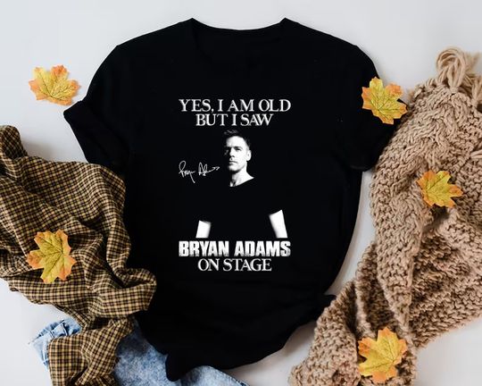 Discover Bryan Adams On Stage Signature Shirt, Bryan Adams Fan Lovers Shirt,