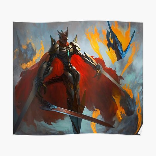 Discover Jesmon the Royal Knight - Digimon realistic art Premium Matte Vertical Poster