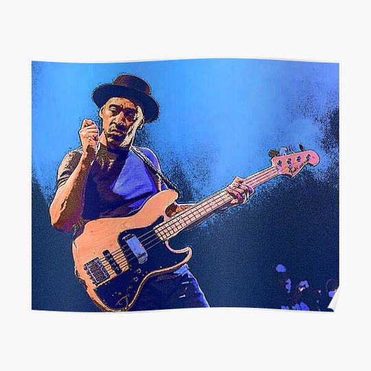 Discover Marcus Miller Bassist Premium Matte Vertical Poster