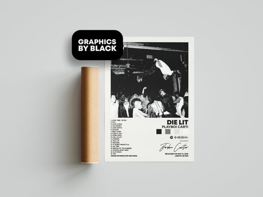 Discover Playboi Carti - Die Lit Album Art Poster