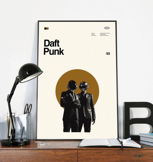 Discover Daft Punk Poster - Music Album Poster