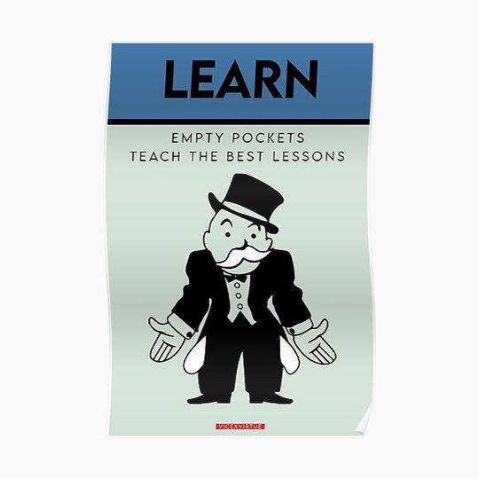 Discover Monopoly Learn Design Premium Matte Vertical Poster