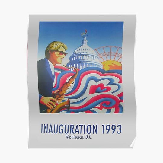 Discover "Inauguration 1993, Washington, D.C." - '93 Bill Clinton Presidential Poster Premium Matte Vertical Poster
