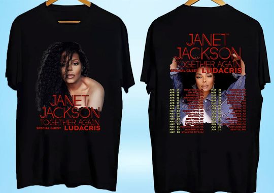 Discover Janet Jackson Shirt, Janet Jackson 2023 Tour T Shirt, Style 90s All Over Print Graphic