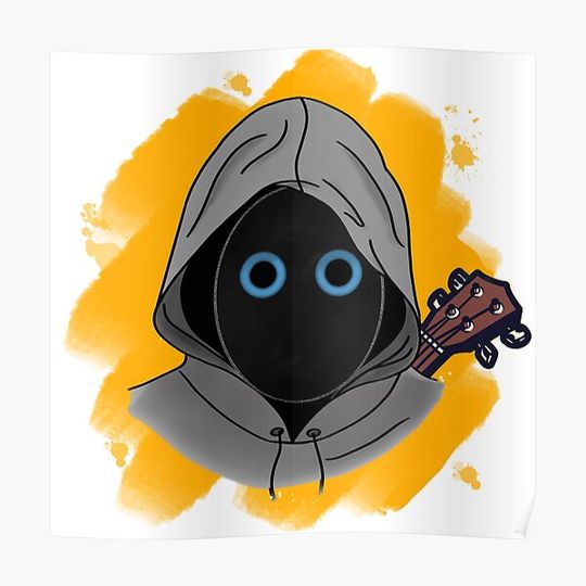 Discover Boy with uke fan art illustration Premium Matte Vertical Poster