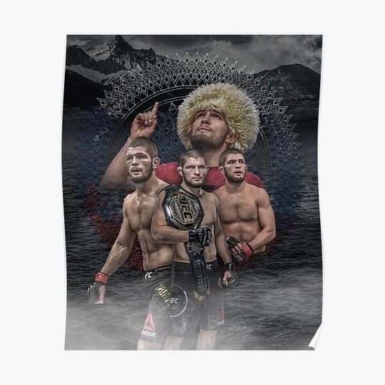 Discover Khabib Nurmagomedov Premium Matte Vertical Poster