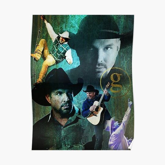 Discover MUSIC N GUITARIST COUNTRY POP GARTH BROOKS 06 Premium Matte Vertical Poster