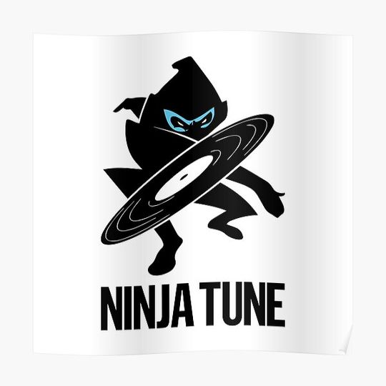 Discover Ninja Tune logo 2 (white background) Premium Matte Vertical Poster
