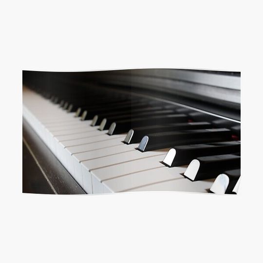 Discover Piano Premium Matte Vertical Poster
