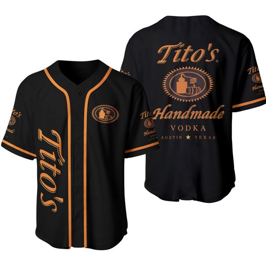 Discover Tito Handmade Black Baseball Jersey, Jersey Lover Beer shirt