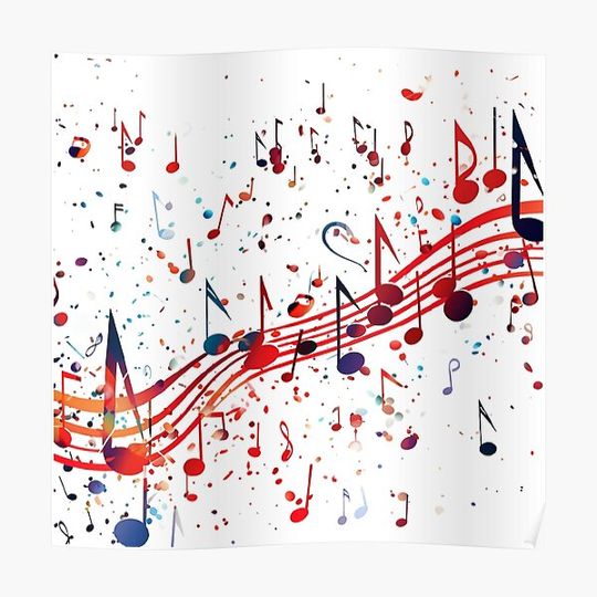 Discover Melody Made of music nout Design Premium Matte Vertical Poster