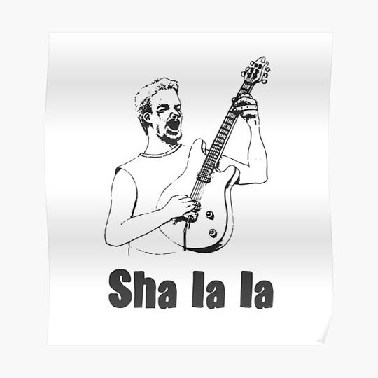 Discover Funny Guitarist Premium Matte Vertical Poster