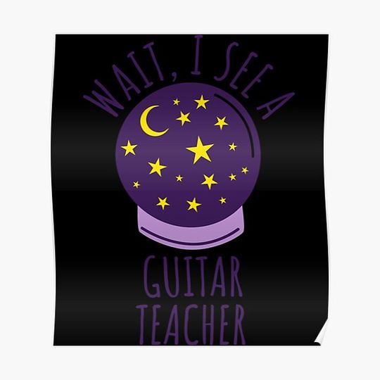 Discover Future Guitar Teacher Graduation Gift Premium Matte Vertical Poster