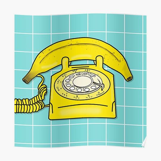 Discover Banana Phone Premium Matte Vertical Poster