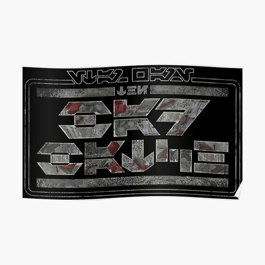 Discover The Bad Aurebesh Premium Matte Vertical Poster