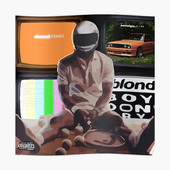 Discover The Evolution of Frank Ocean Premium Matte Vertical Poster
