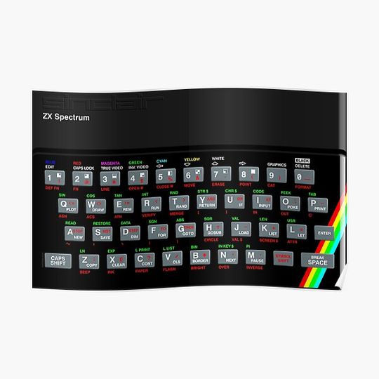Discover ZX Spectrum Premium Matte Vertical Poster