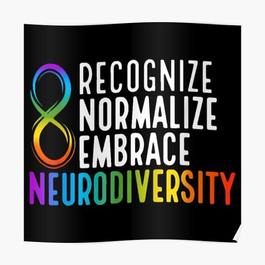 Discover Celebrate Neurodiversity Premium Matte Vertical Poster