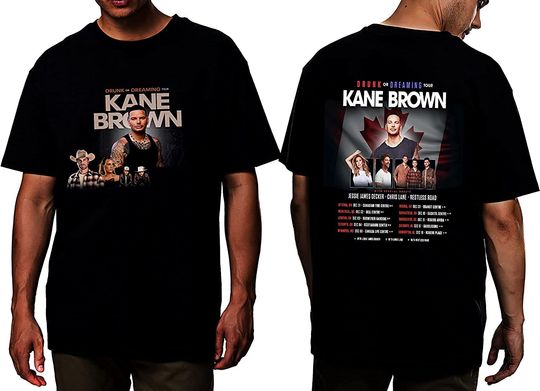 Discover Kane Brown Music Tour 2023 Shirt, Drink Or Dreaming Tour 2023 Shirt, Kane Brown 2023 Concert T-Shirt