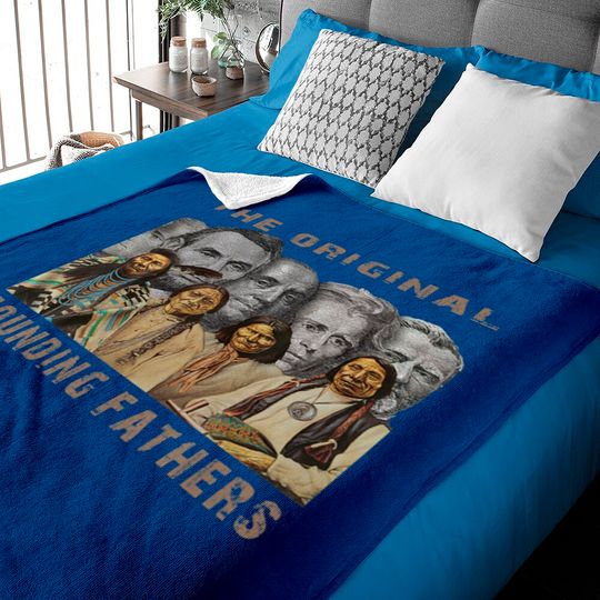 Discover Native American: The Original Founding Fathers Baby Blankets