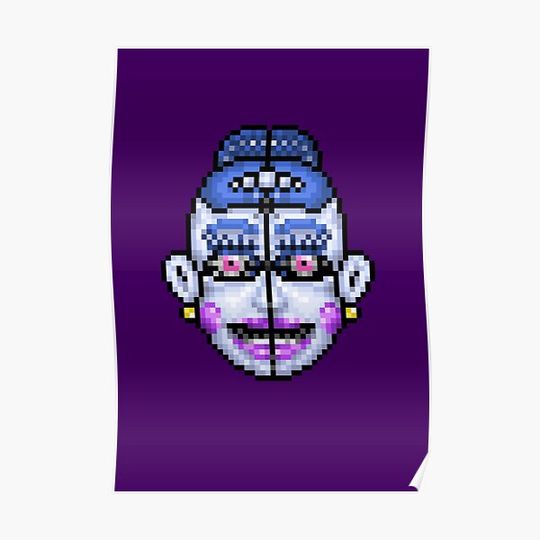 Discover BALLORA - FNAF Sister Location - Pixel art Premium Matte Vertical Poster