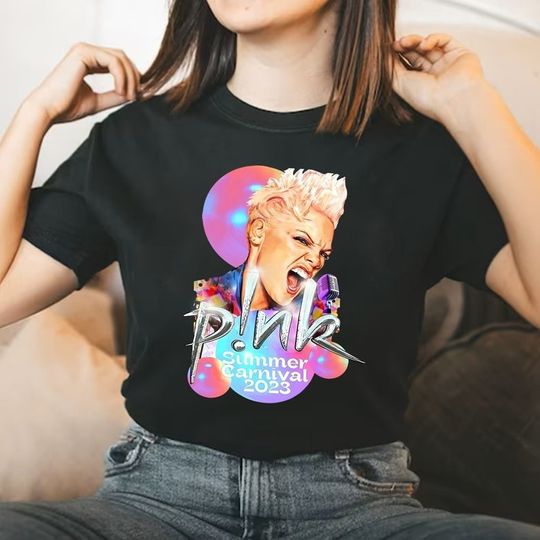 Discover Pink Summer Carnival tour 2023 Shirt, Trustfall Album Shirt, Music tour 2023 shirt